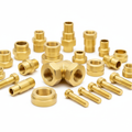 Precision brass CNC machined connectors and fittings