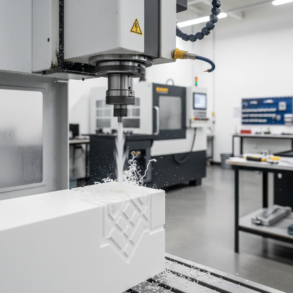 CNC milling plastic machining process