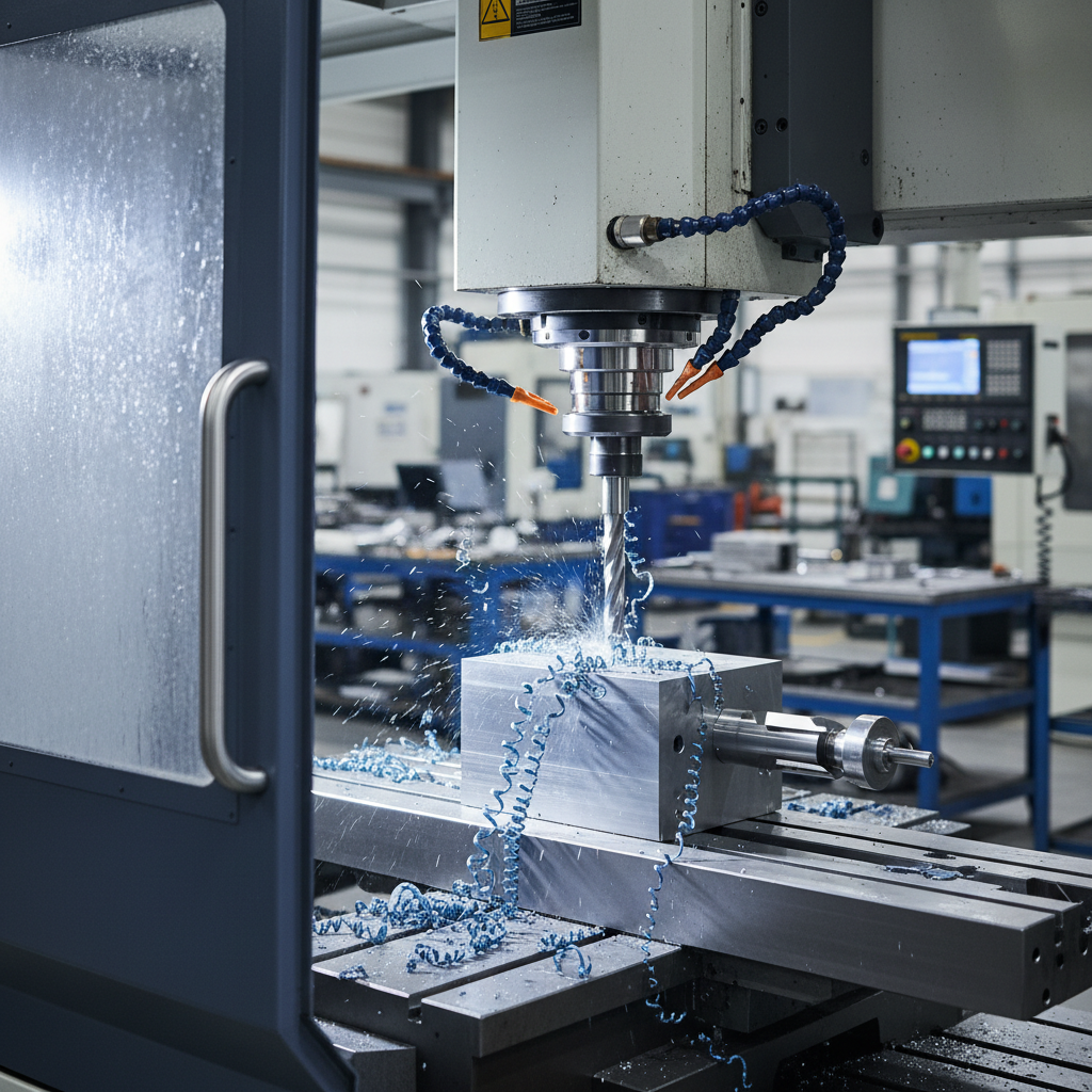 CNC milling titanium machining process