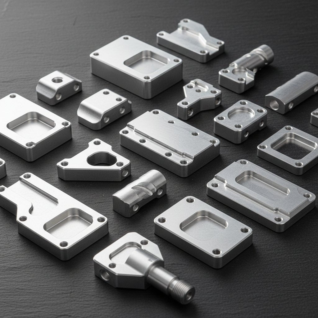 Aluminum CNC machined components collection
